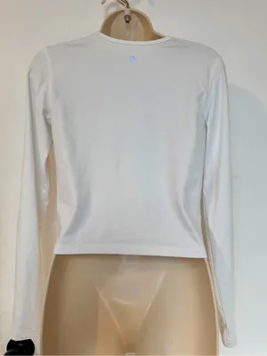 Lot of 2 CRZ YOGA Cloud Jersey Button Cardigans Size S White & Mojave Tan thumbnail 7