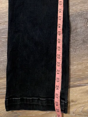 Judy Blue High Rise Patch Pocket Wide Leg Jeans 9/29 Washed Black JB88827 thumbnail 8