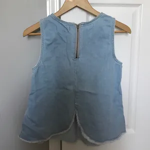 Madewell Raw Edge Denim Tank Top thumbnail 3