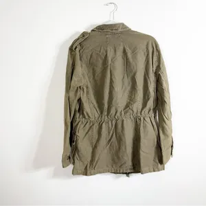 NWT Free People Not Your Brothers Surplus Jacket Olive Green Utility Military thumbnail 4