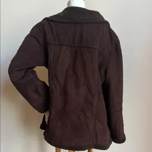 Utex Brown Faux Shearling Coat workwear ranch Dutton style thumbnail 5