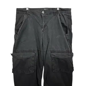 Garage Womens Sz 13 Faded Black Cargo Baggy High Rise Y2K Skate Grunge Pants thumbnail 2