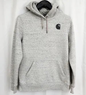 Ladies' Carhartt Heather Gray Relaxed Fit Sweatshirt Medium thumbnail 1