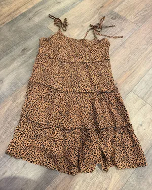 Amazon cheetah mini dress thumbnail 1