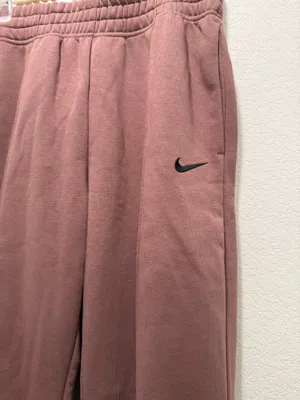 Pink Nike sweatpants with black logo thumbnail 2