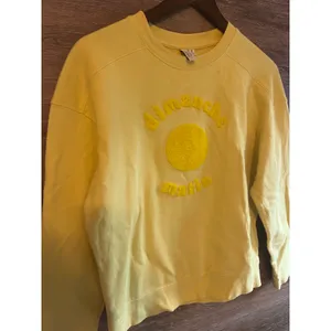 & other Stories pullover yellow Sz Small embroidered sweater women thumbnail 3