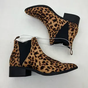 NEW A New Day target Women’s Ellie Ankle Booties Shoe Brown Leopard Print Boot 6 thumbnail 3