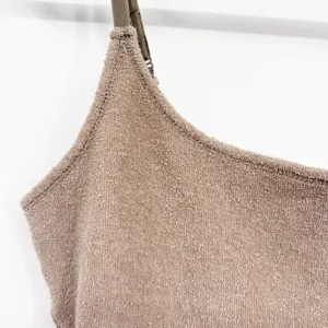 NWT SKIMS Womens Terry Cotton Desert Tan Neutral Mini Slip Dress Size M thumbnail 3