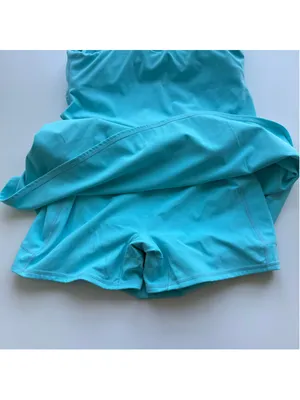 Halara Turquoise Blue 2-in-1 Active Tennis Dress Built-In Shorts Size M thumbnail 6