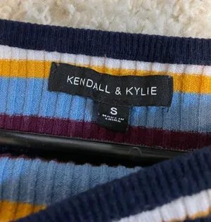 Striped crop long sleeve Multi thumbnail 3