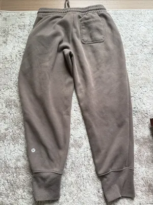 Lululemon Neutral Brown Drawstring fleece Sweatpants jogger size 4! thumbnail 7