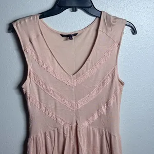 Victoria’s Secret Top Women’s Small Petite Orange Semi-Sheer Peplum Sleeveless‎ thumbnail 2