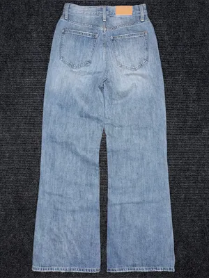 PISTOLA Ruby High Rise Palazzo Wide Leg Jeans Othello Light Wash Size 24 Seamed thumbnail 2
