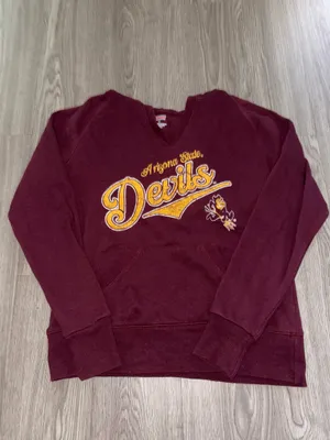 Arizona State University Burgundy Red Graphic Hoodie thumbnail 2