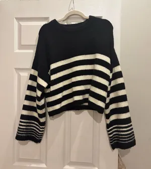 Black stripe sweater thumbnail 1