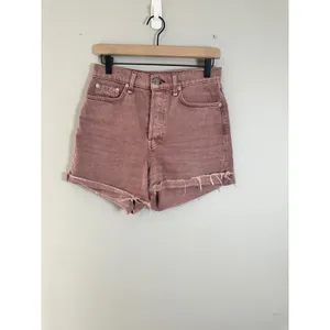 Rag & Bone Maya High-Rise Shorty Short Light Plum Organic Cotton Size 27 thumbnail 5