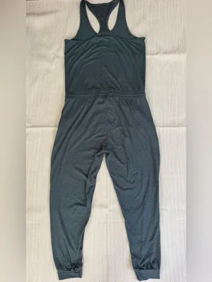 Vuori Lux Jumpsuit in Stone Heather Blue Size Small thumbnail 6