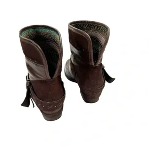 The Sak Women's Harper Leather Boho Ankle Boot Bootie Brown Size 8 thumbnail 7