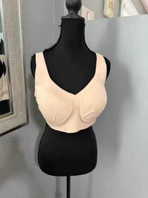 Honeylove V-Neck Soft Form Wireless Padded Bra Nude XL thumbnail 2
