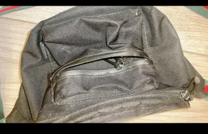 Black Crossbody Bag Purse with minor stains & broken zipper thumbnail 2
