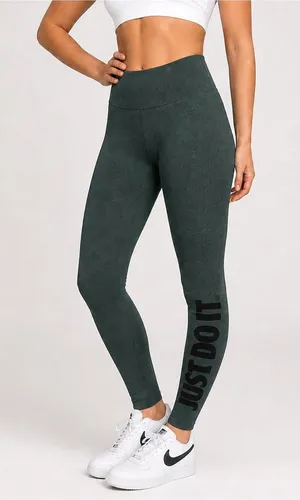 Nike “Just Do It” Leggings – Women’s Medium, Hunter Green, NWOT thumbnail 1
