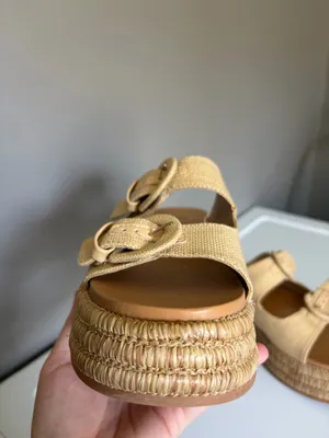 DV by Dolce Vita platform sandals tan cork size 9.5 thumbnail 4