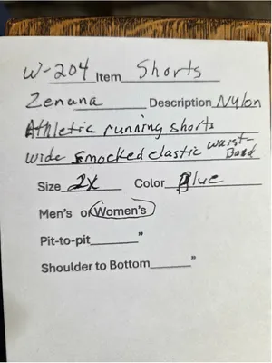 Zenana Women’s Smocked Waist Athletic Running Shorts Lined Teal Blue 2X W-204 thumbnail 5