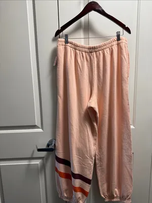 Free People All Star Logo Pants Pastel Peach M - NWT thumbnail 5