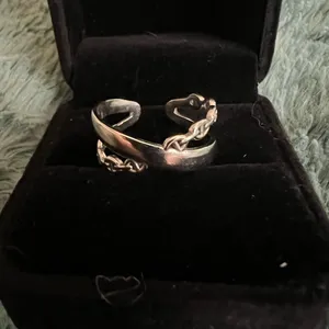 Women’s Stainless Steel Silver Adjustable Band Size 7-9 thumbnail 3