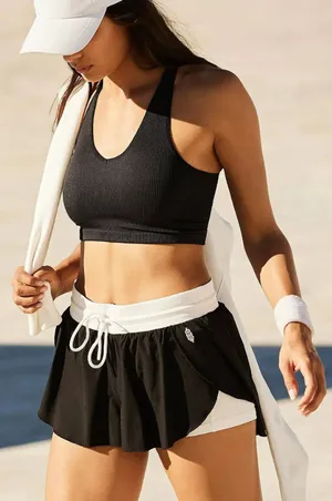 NWT Free People Movement Free Throw Crop Tank thumbnail 1