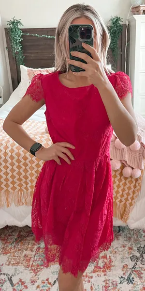 Nordstrom Pink Lace Dress thumbnail 1