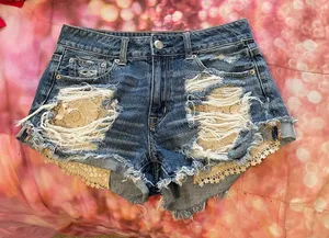 American Eagle Hi-Rise Festival Jean Shorts thumbnail 1