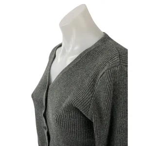 Brandy Melville Shannon Ribbed Long Sleeve Button Down Cardigan Sweater Top Sz S thumbnail 2