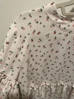 Altar'd State Cream Flower Blouse thumbnail 2