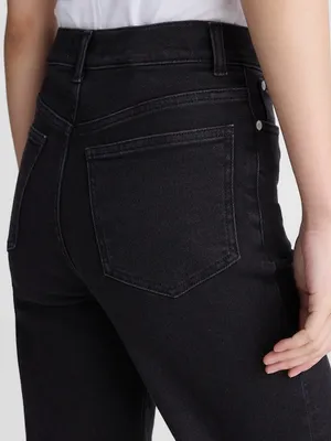 Madewell The Wide-Leg Jean in Super Stretch Denim black women’s Size 32 NWT thumbnail 4