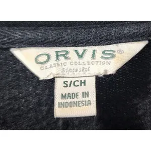 Orvis Classic Collection‎ Sweatshirt Pullover Long Sleeve Casual Black S thumbnail 3