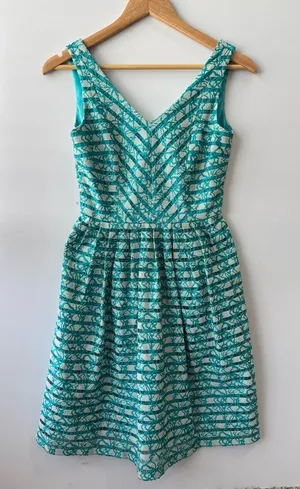 Antonio Melani Lace Dress V-Neck Sleeveless Party‎ Cocktail Dress Size 0 thumbnail 1