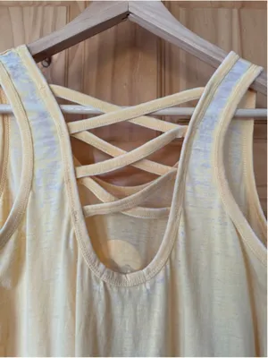 Ron Jon Surf Shop Lattice Back Graphic Logo Burnout Tank size medium thumbnail 6