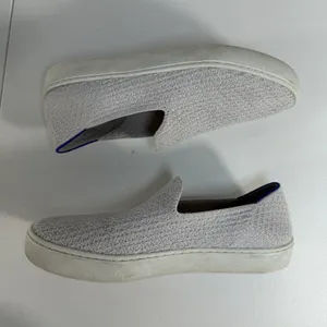 Rothy's Size 9 The Original Slip‎ On Sneaker Diamond Twill Women's Gray Shoes thumbnail 3
