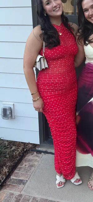 REVOLVE Peyton Dress in Risky Micro Dot thumbnail 2