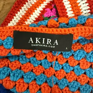 AKIRA‎ Multicolor Crochet Halter Top thumbnail 3