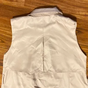 Tea N Cup Los Angeles Double Breast Colar Khaki Sleeveless Shirt Drs L thumbnail 4