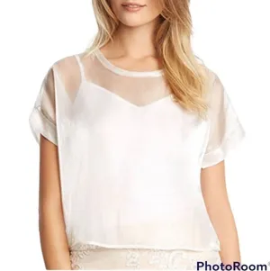 KIIND OF 𝅺Womens Borderline Open Back Crop Top thumbnail 1