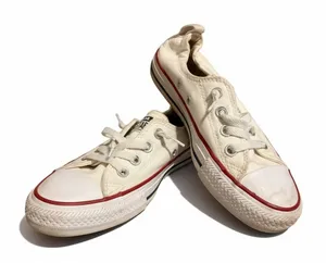 Converse Chuck Taylor All Star Low Top Cream Canvas Sneakers‎ Women's Size 7 thumbnail 1