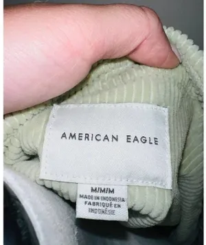 American Eagle Light Green Corduroy Jacket thumbnail 2