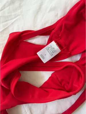 Target Red Cut-Out Bikini Top thumbnail 3