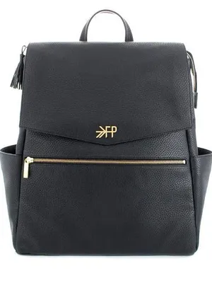 Freshly Picked diaper bag backpack leather zipper pockets baby new mom thumbnail 1