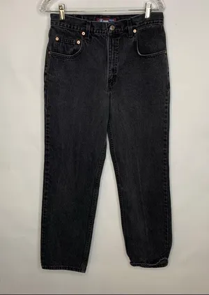 Vintage Arizona Jeans Black Relaxed Fit 31" Waist thumbnail 3