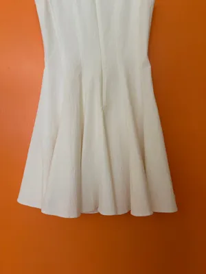 ZARA A-Line Mini Dress White thumbnail 8