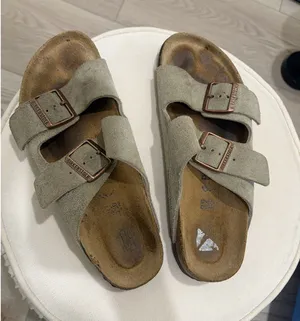 Birkenstock Arizona Suede Leather Soft Footbed Unisex Sandals Shoes--All Colors thumbnail 1